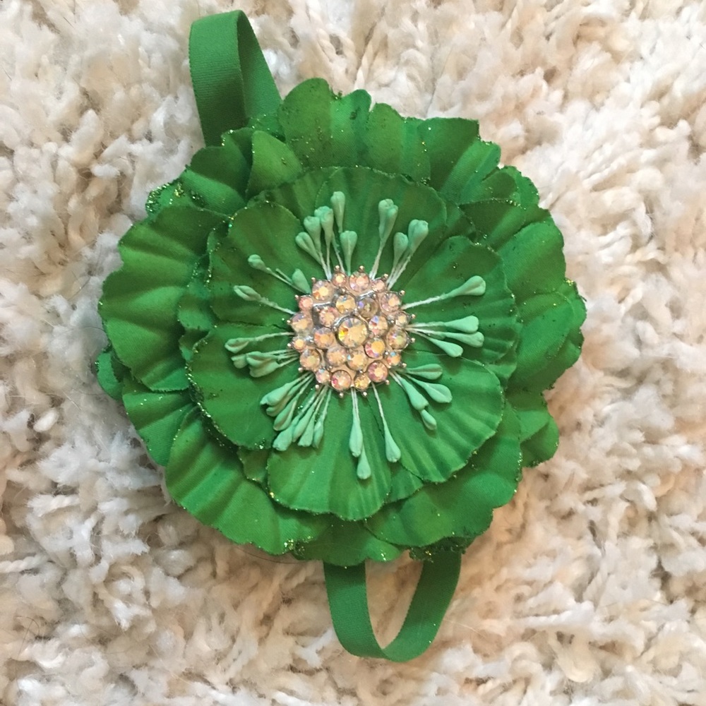 Tieks Kelly Green Flower